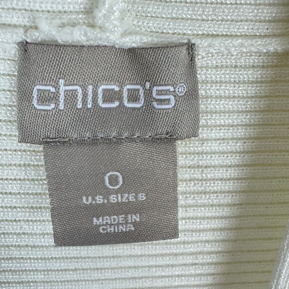 Chico's NWT Cream Open Cardigan Sweater Small - Picture 5 of 5